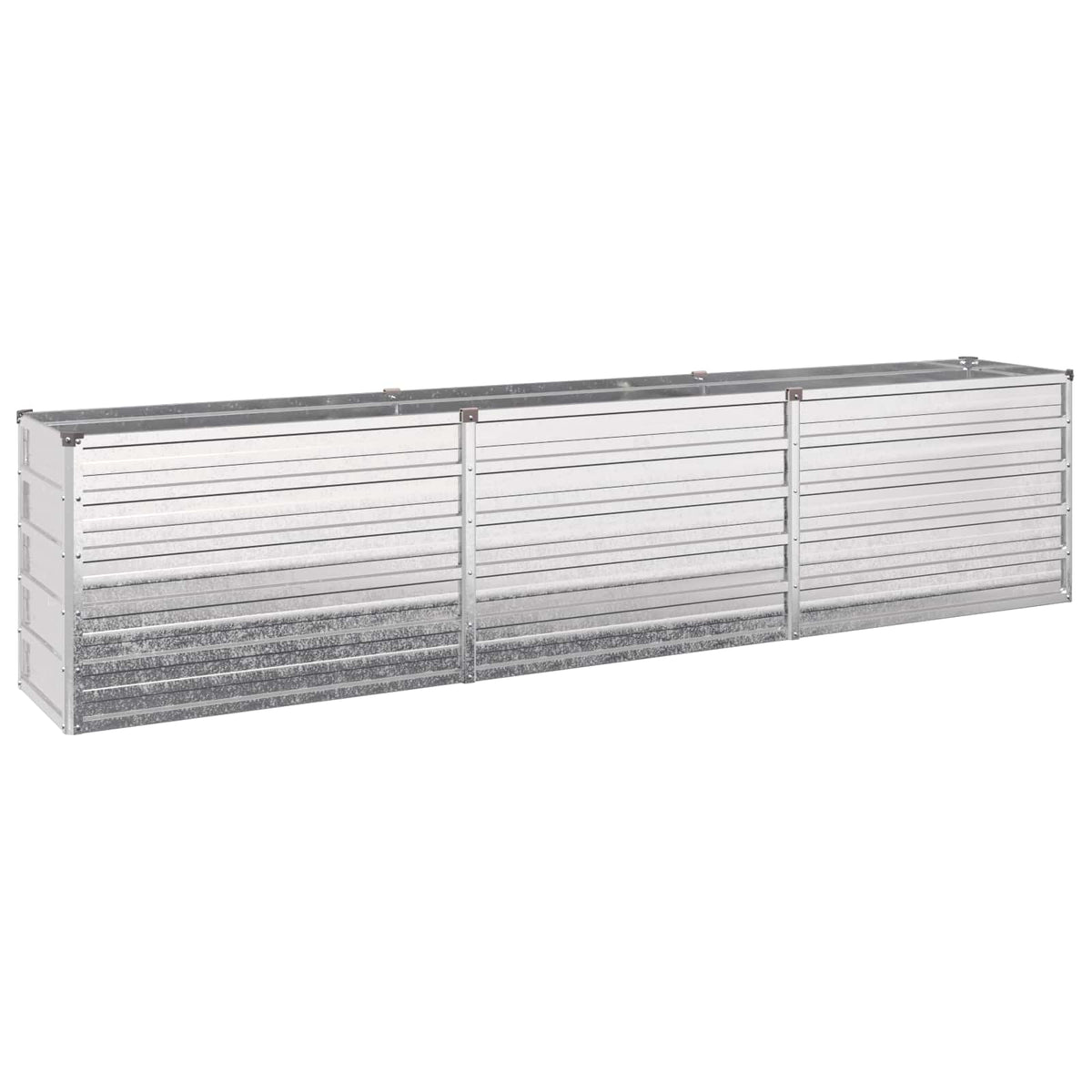 vidaXL Raised Garden Bed Silver 240 x 40 x 55 cm galvanized 2