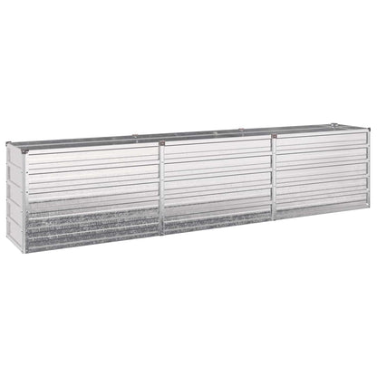 vidaXL Raised Garden Bed Silver 240 x 40 x 55 cm galvanized 2