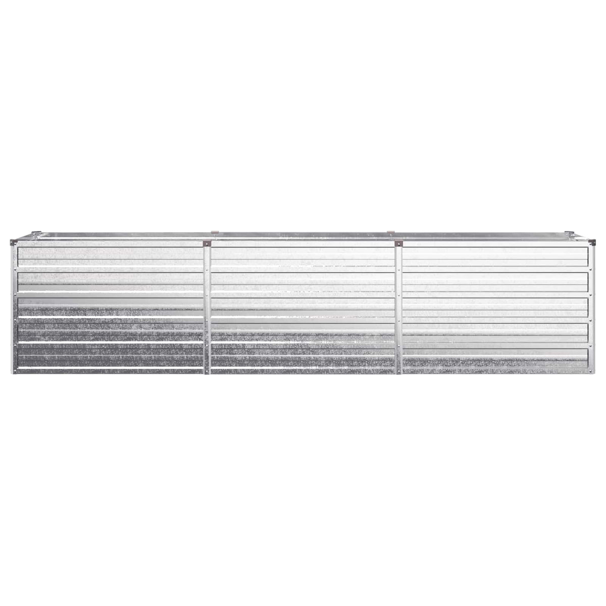 vidaXL Raised Garden Bed Silver 240 x 40 x 55 cm galvanized 3