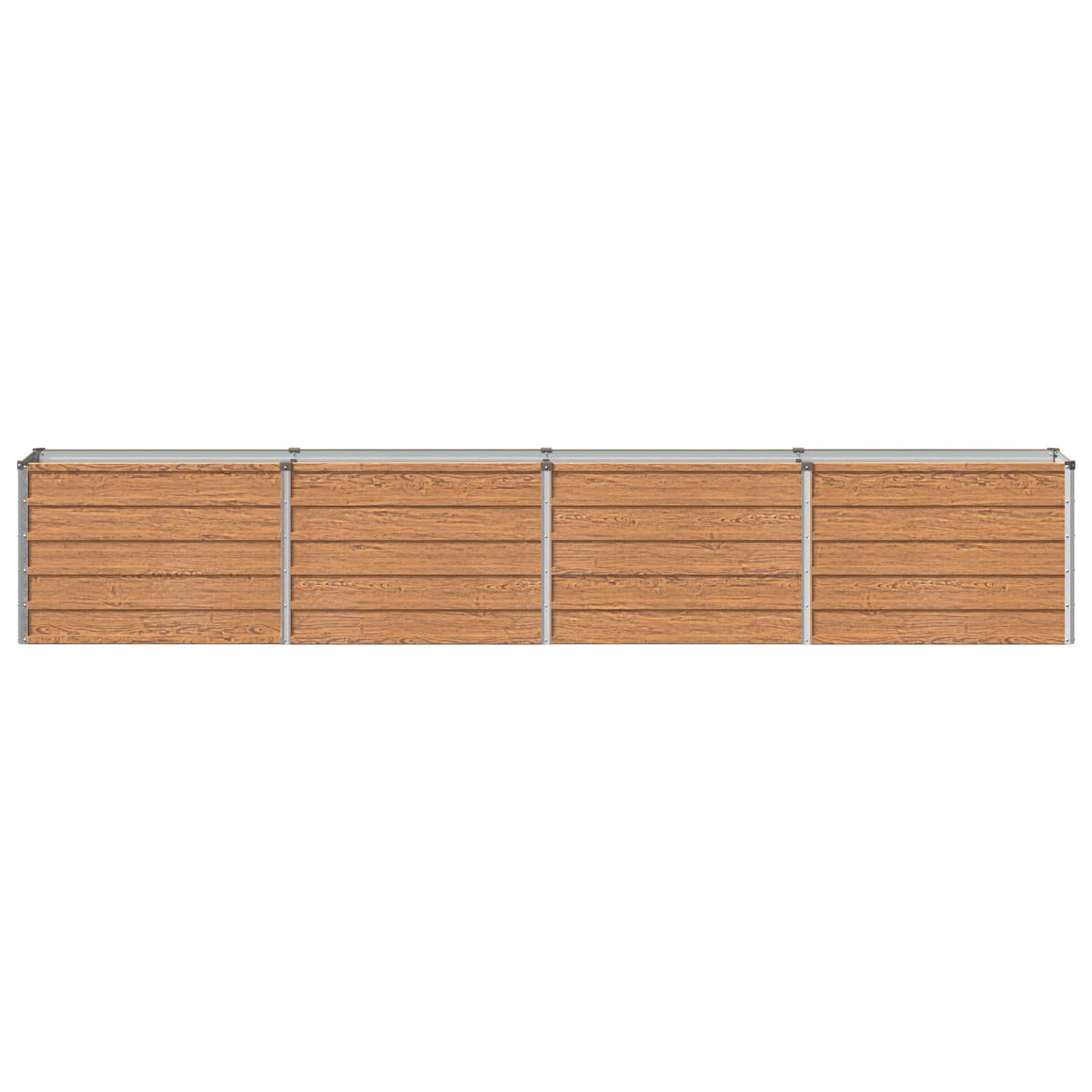 vidaXL Raised Garden Bed Wood Brown 321 x 40 x 55 cm Galvanised Steel 3