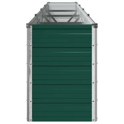 vidaXL Raised Garden Bed Green 321 x 40 x 55 cm Galvanised Steel 4