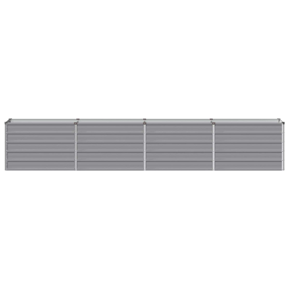 vidaXL Raised Garden Bed Grey 320 x 40 x 55 cm cold-rolled steel 3