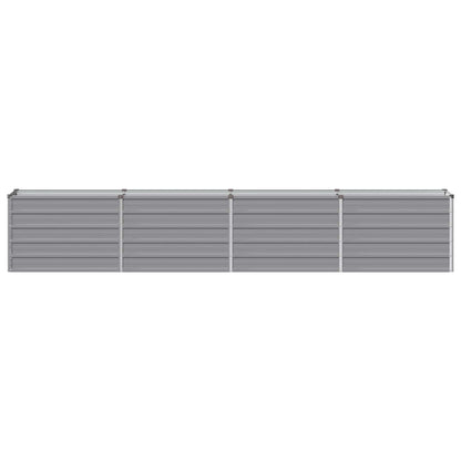 vidaXL Raised Garden Bed Grey 320 x 40 x 55 cm cold-rolled steel 3