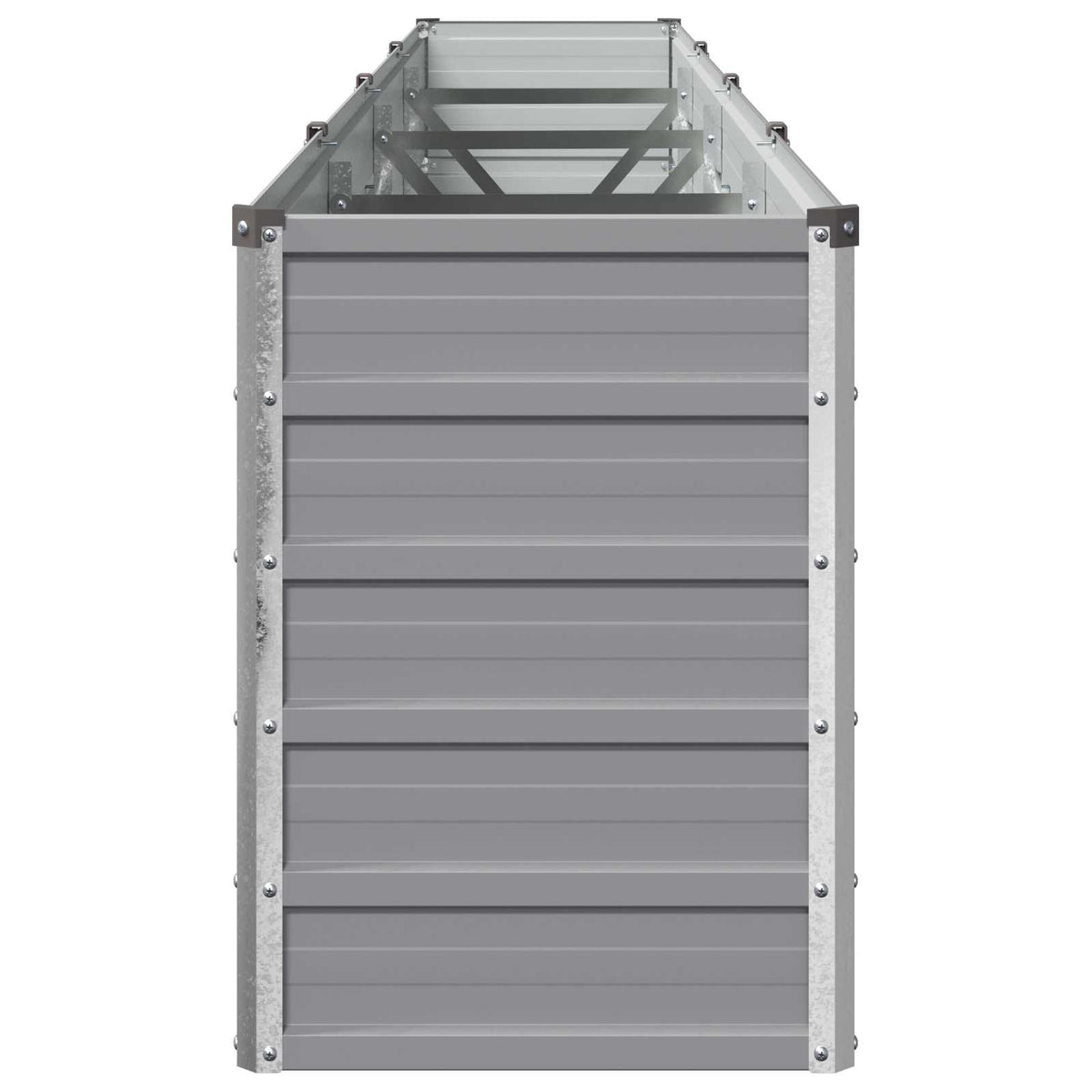 vidaXL Raised Garden Bed Grey 320 x 40 x 55 cm cold-rolled steel 4
