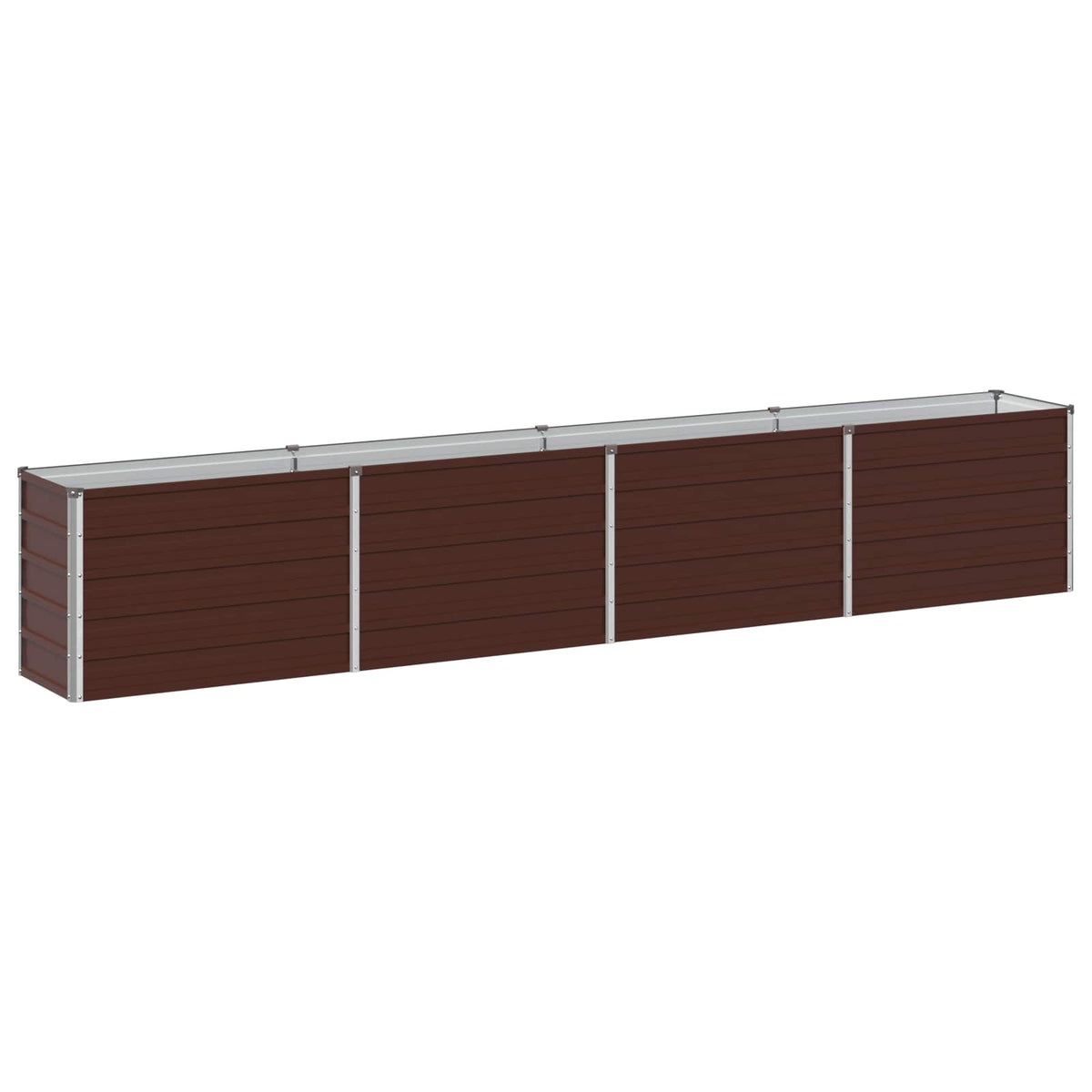 vidaXL Raised Garden Bed Brown 320 x 40 x 55 cm cold-rolled steel 2