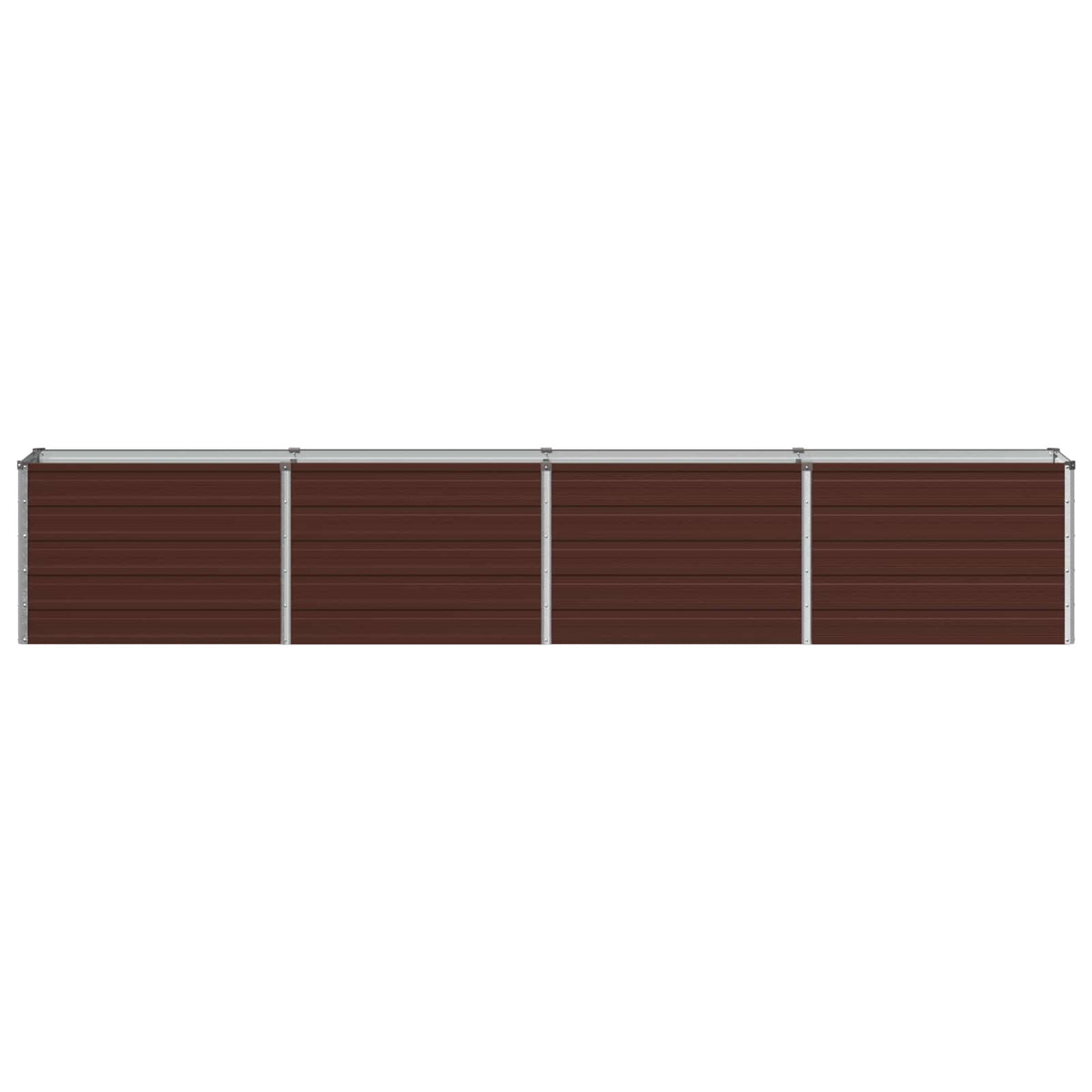vidaXL Raised Garden Bed Brown 320 x 40 x 55 cm cold-rolled steel 3