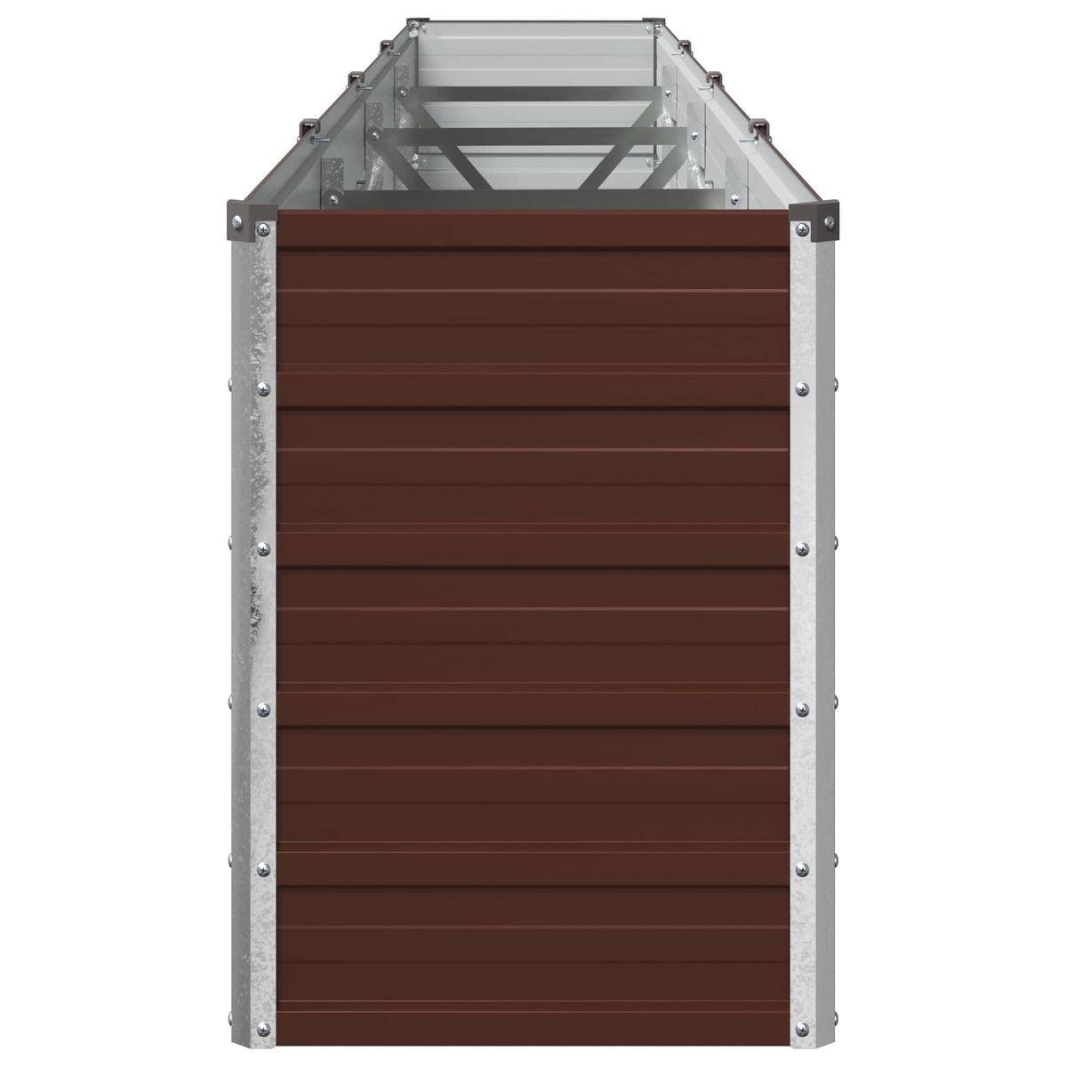 vidaXL Raised Garden Bed Brown 320 x 40 x 55 cm cold-rolled steel 4