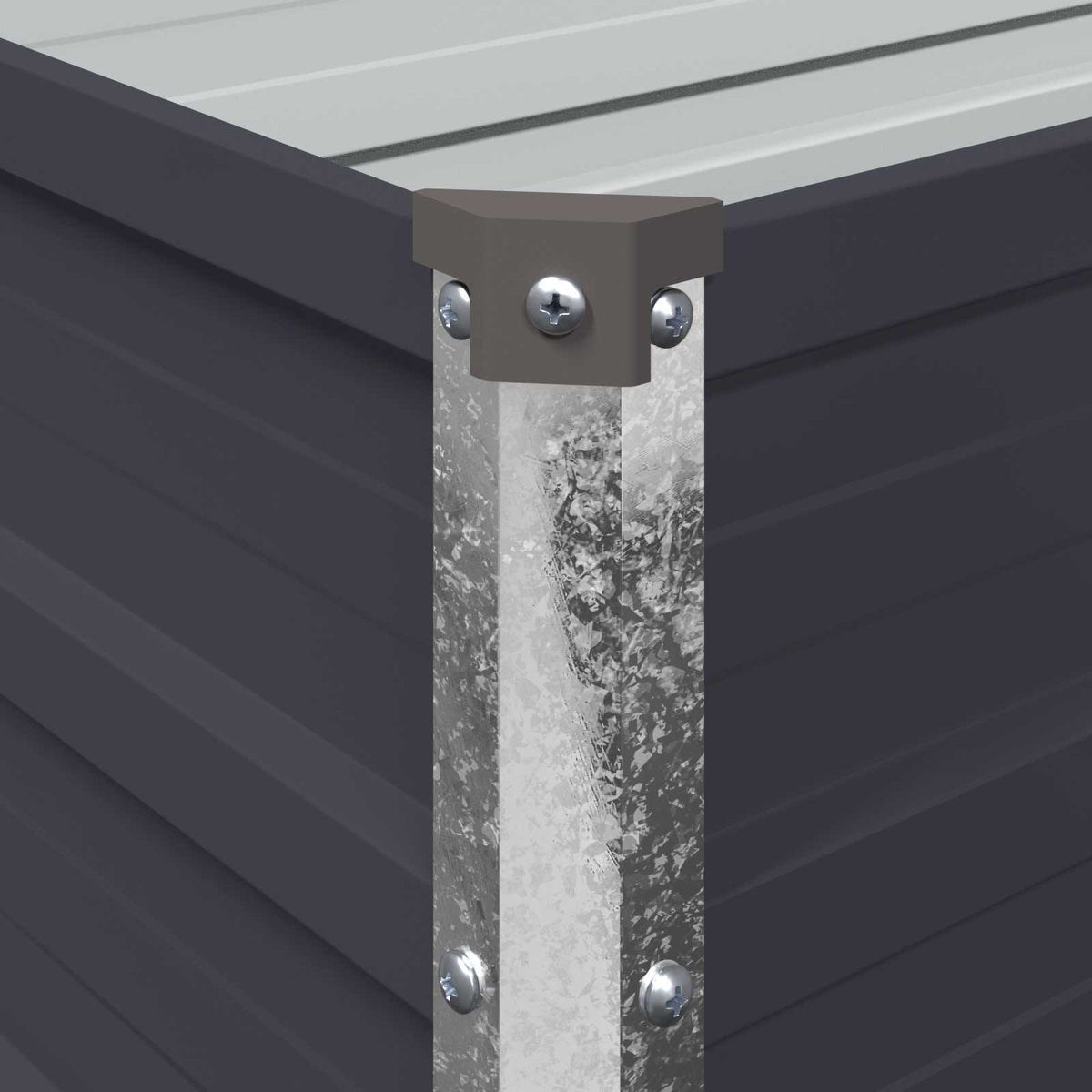 vidaXL Raised Garden Bed Anthracite 320 x 40 x 55 cm cold-rolled steel 6