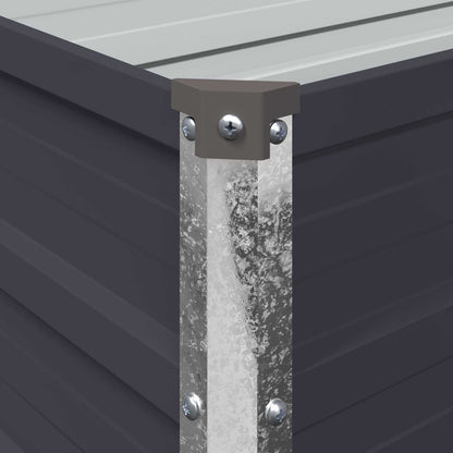 vidaXL Raised Garden Bed Anthracite 320 x 40 x 55 cm cold-rolled steel 6