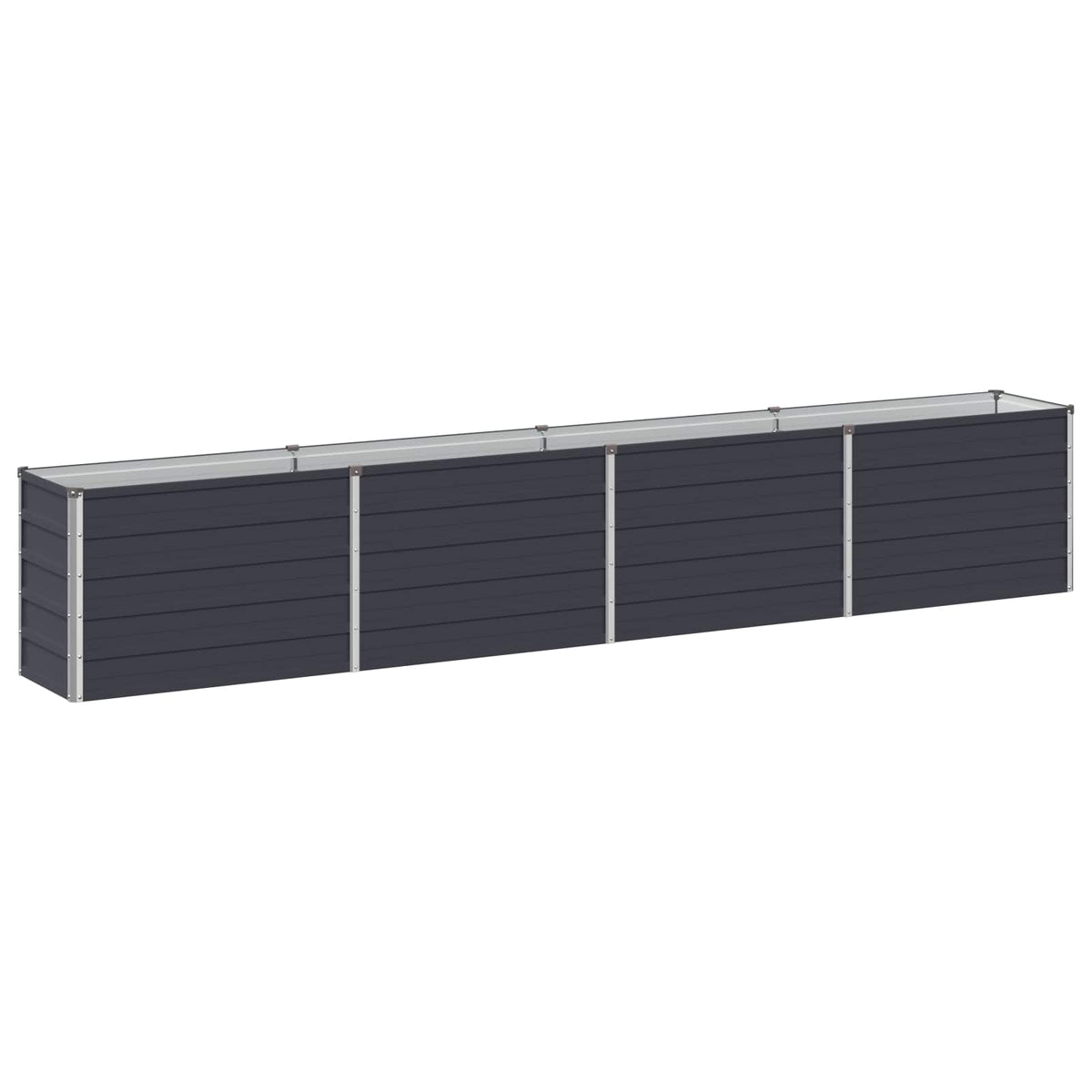 vidaXL Raised Garden Bed Anthracite 320 x 40 x 55 cm cold-rolled steel 2