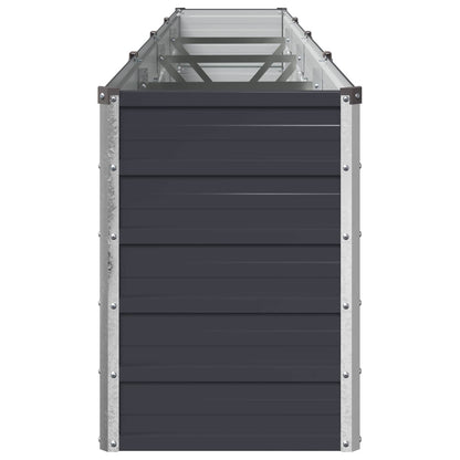 vidaXL Raised Garden Bed Anthracite 320 x 40 x 55 cm cold-rolled steel 4