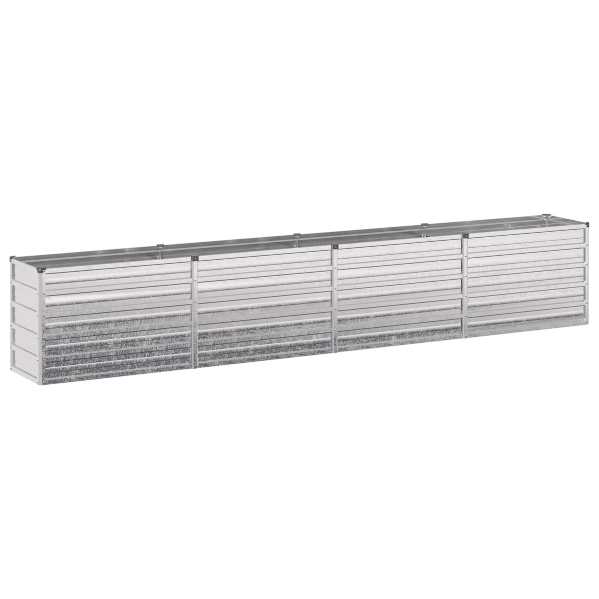 vidaXL Raised Garden Bed Silver 320 x 40 x 55 cm galvanized 2