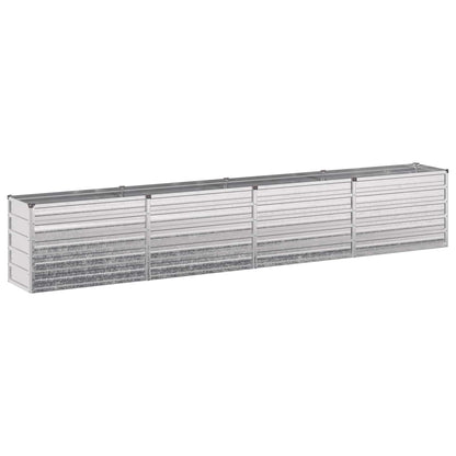 vidaXL Raised Garden Bed Silver 320 x 40 x 55 cm galvanized 2