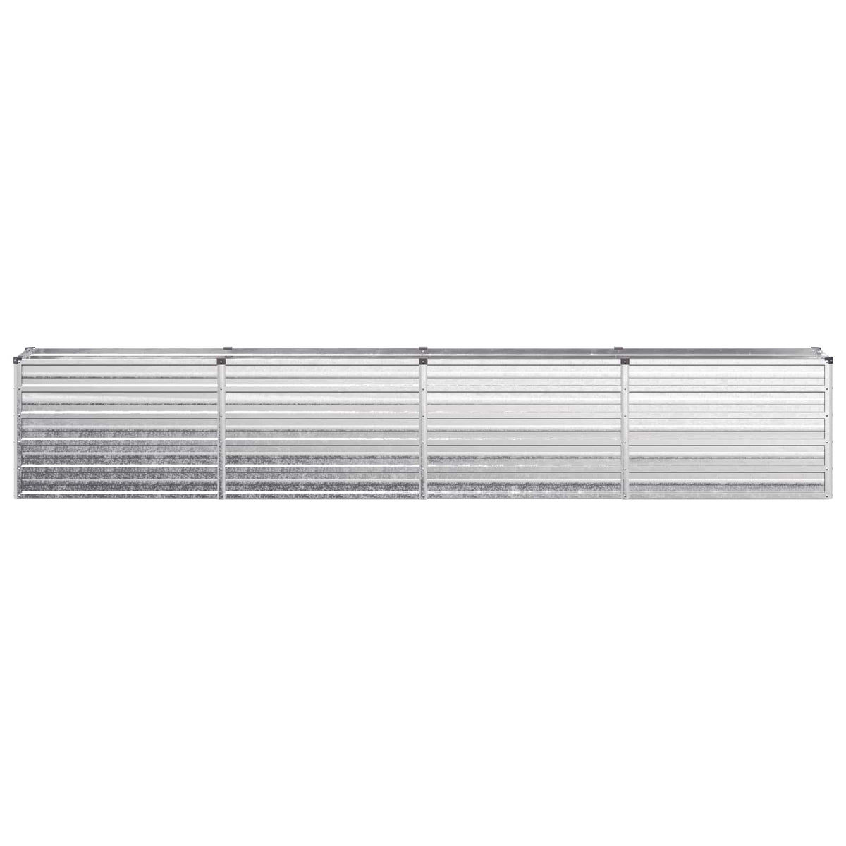 vidaXL Raised Garden Bed Silver 320 x 40 x 55 cm galvanized 3