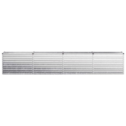 vidaXL Raised Garden Bed Silver 320 x 40 x 55 cm galvanized 3