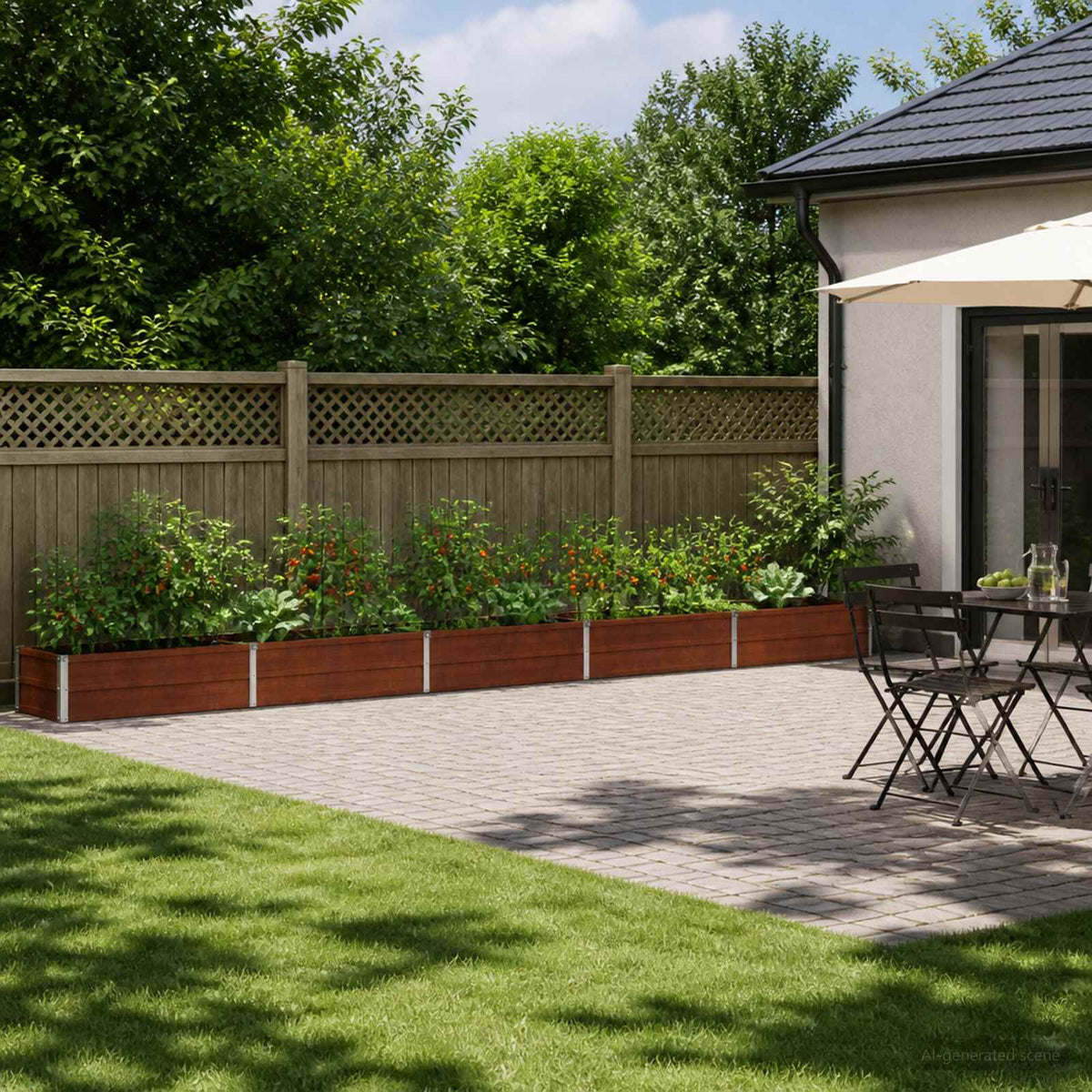 Raised Garden Bed Weathering Steel