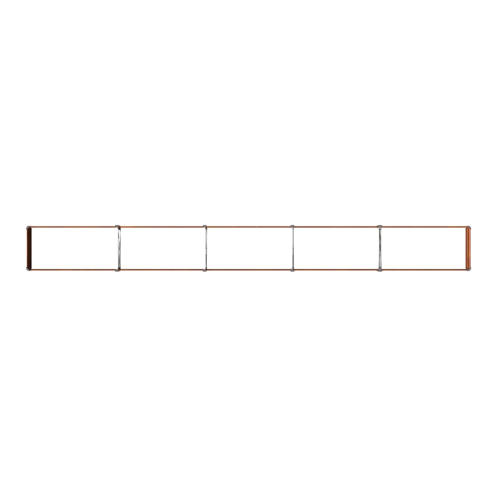 Raised Garden Bed 400 x 40 x 24 cm Galvanised Steel Weathering Steel