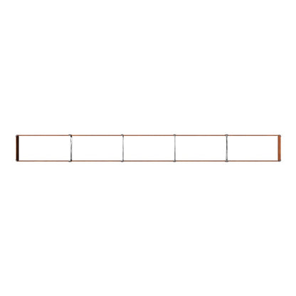 Raised Garden Bed 400 x 40 x 24 cm Galvanised Steel Weathering Steel