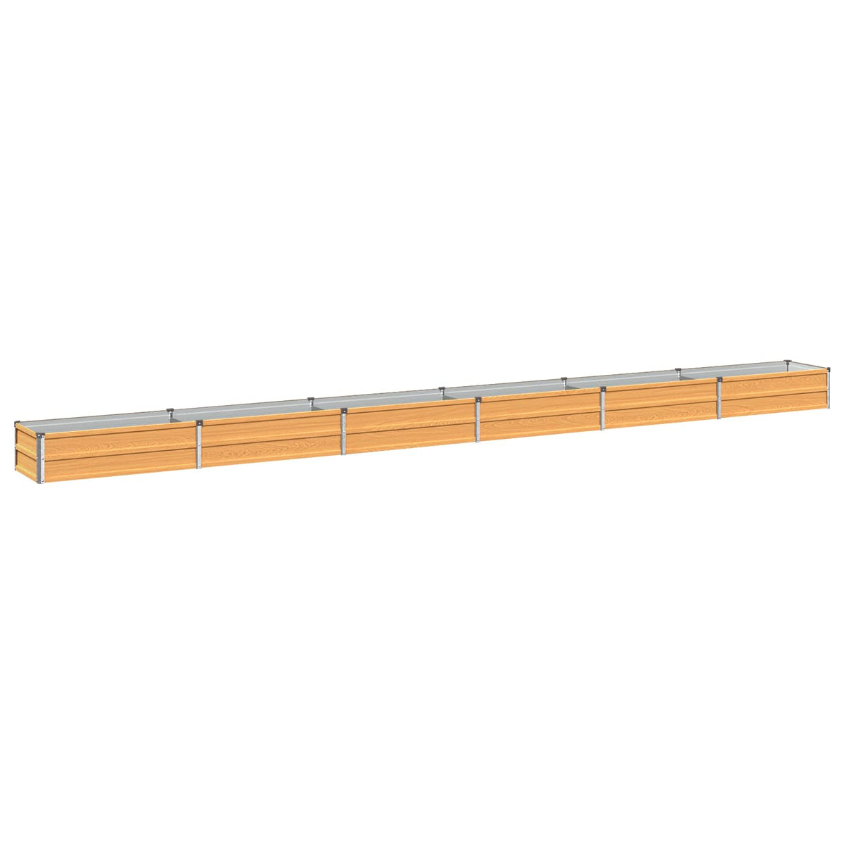vidaXL Raised Garden Bed Natural 480 x 40 x 24 cm cold-rolled steel 2