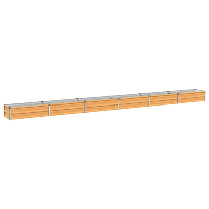 vidaXL Raised Garden Bed Natural 480 x 40 x 24 cm cold-rolled steel 2