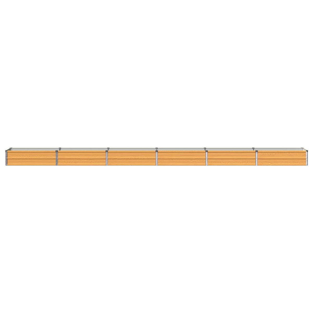 vidaXL Raised Garden Bed Natural 480 x 40 x 24 cm cold-rolled steel 3