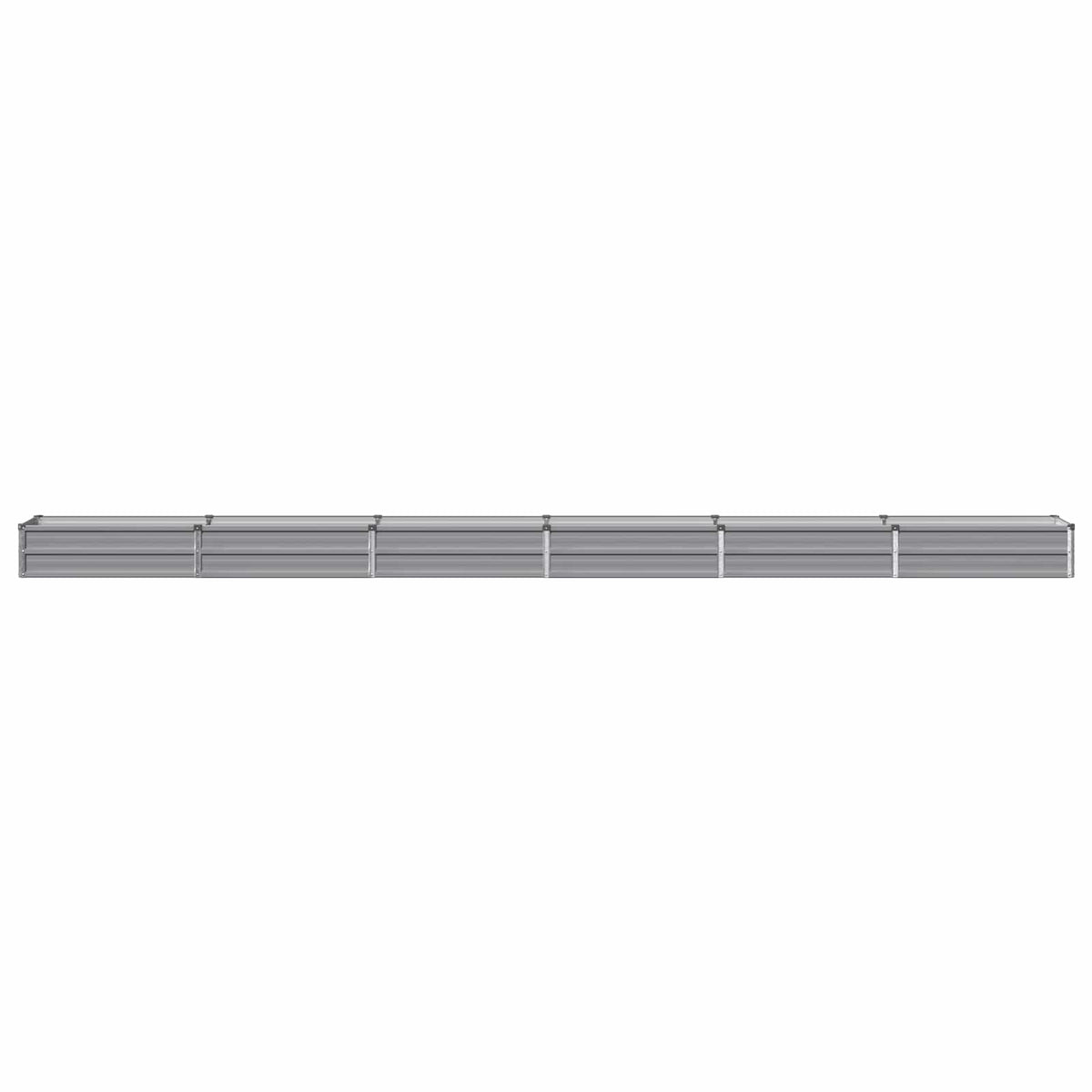 vidaXL Raised Garden Bed Grey 480 x 40 x 24 cm cold-rolled steel 3
