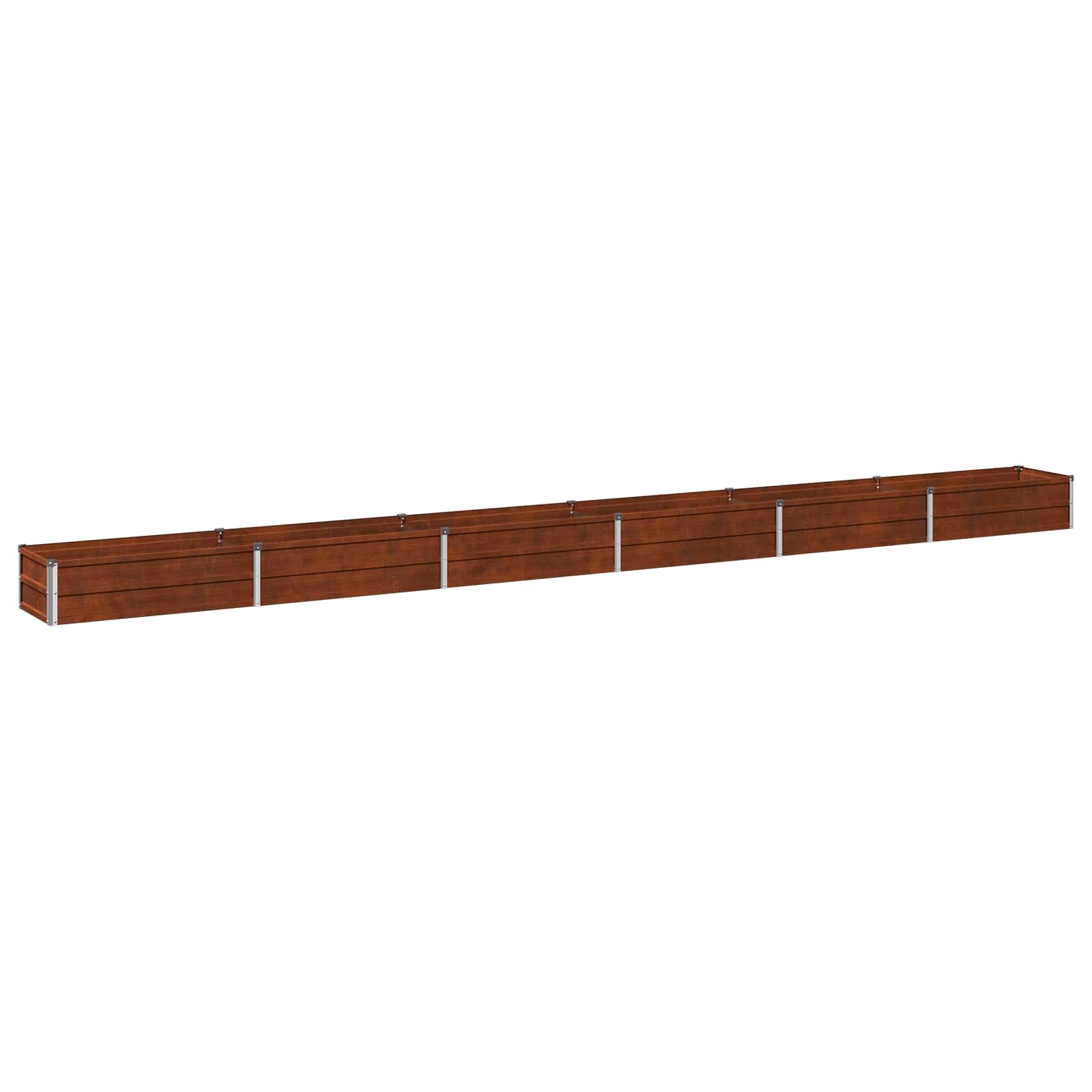 vidaXL Raised Garden Bed Rusty 480 x 40 x 24 cm corton 2