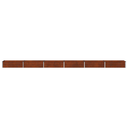 vidaXL Raised Garden Bed Rusty 480 x 40 x 24 cm corton 4