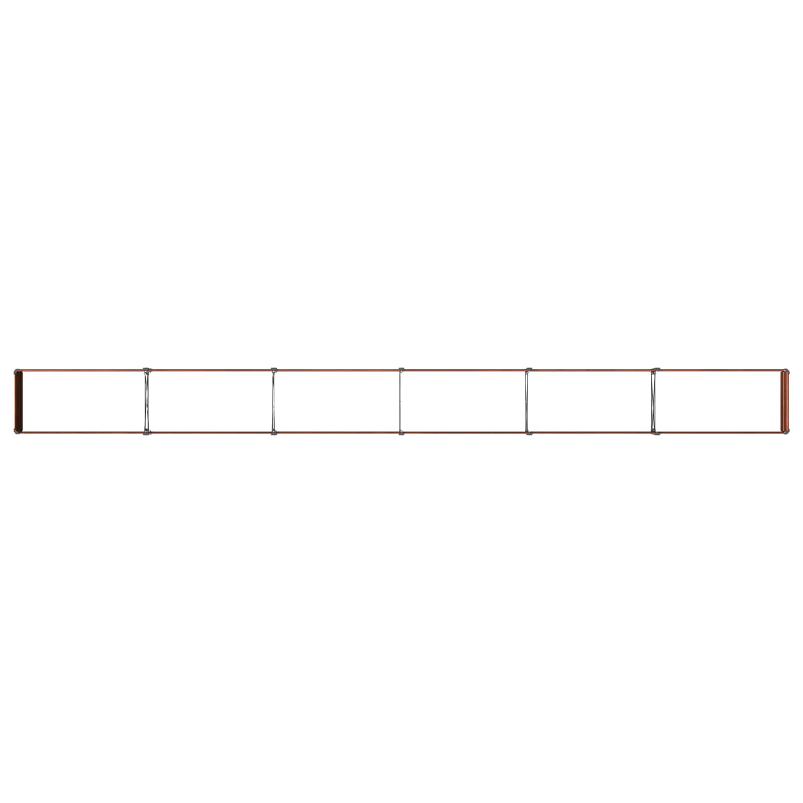 vidaXL Raised Garden Bed Rusty 480 x 40 x 24 cm corton 6