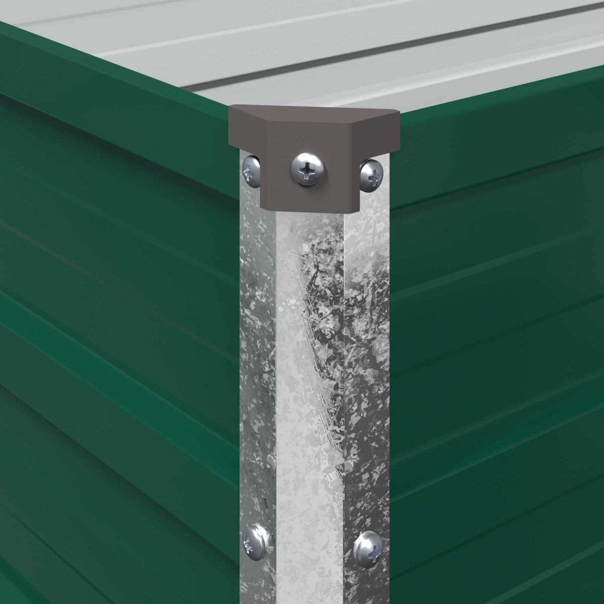 vidaXL Raised Garden Bed Green 600 x 40 x 24 cm cold-rolled steeel 6