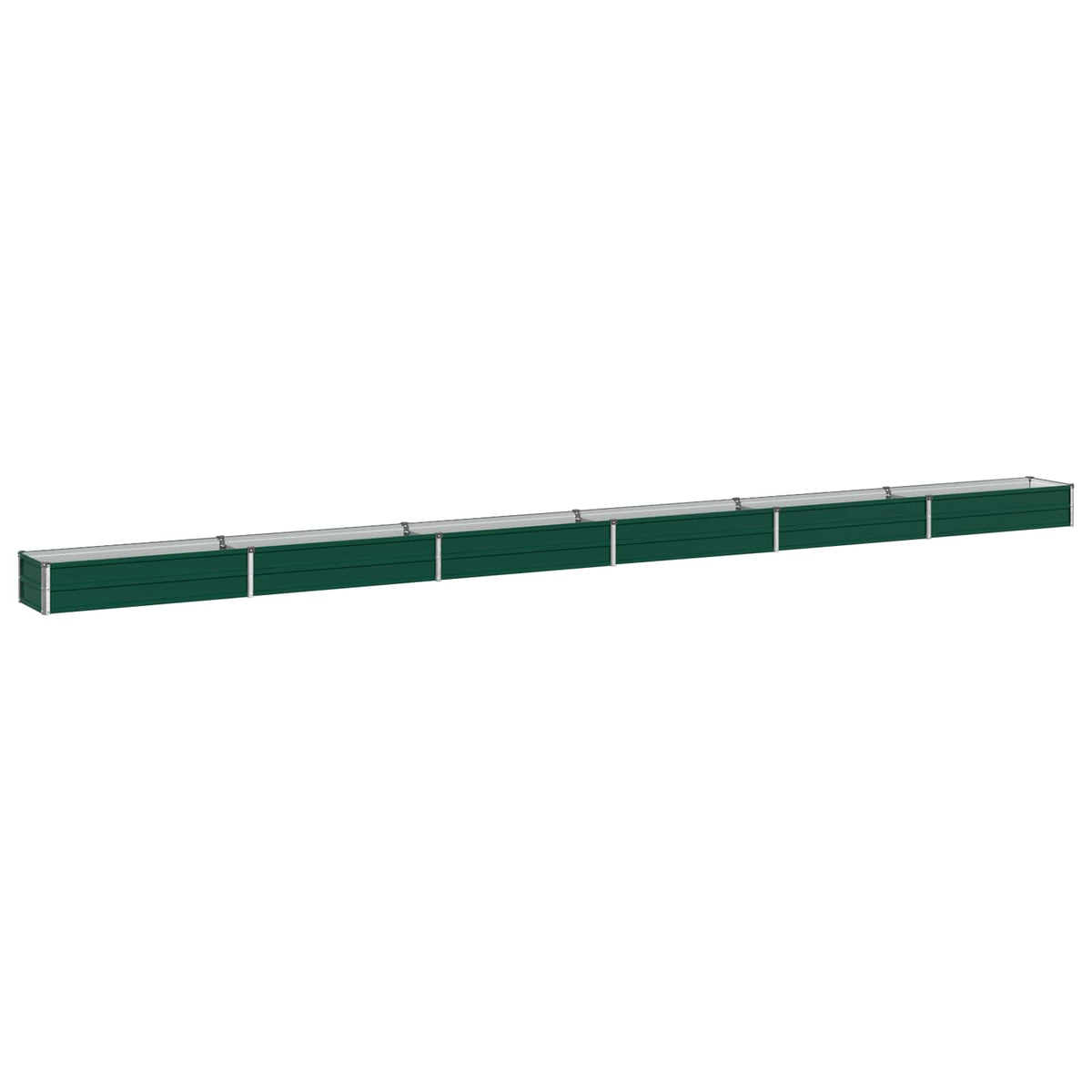 vidaXL Raised Garden Bed Green 600 x 40 x 24 cm cold-rolled steeel 2