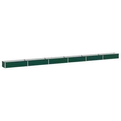 vidaXL Raised Garden Bed Green 600 x 40 x 24 cm cold-rolled steeel 2