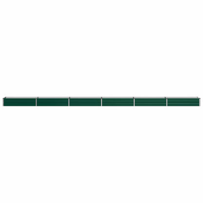 vidaXL Raised Garden Bed Green 600 x 40 x 24 cm cold-rolled steeel 3