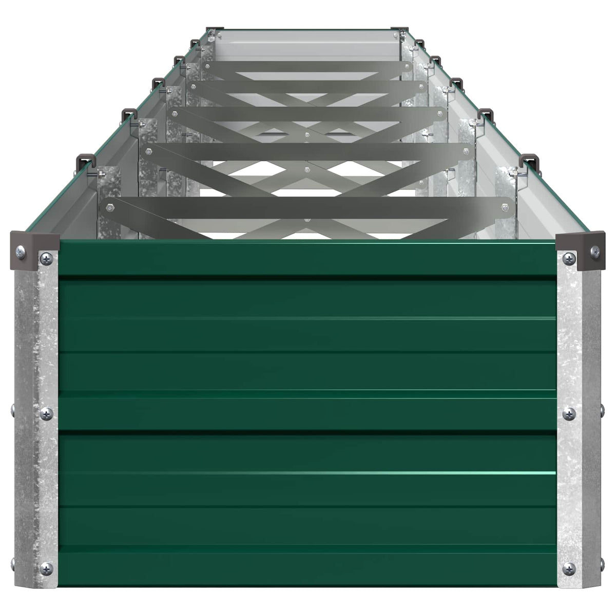 vidaXL Raised Garden Bed Green 600 x 40 x 24 cm cold-rolled steeel 4