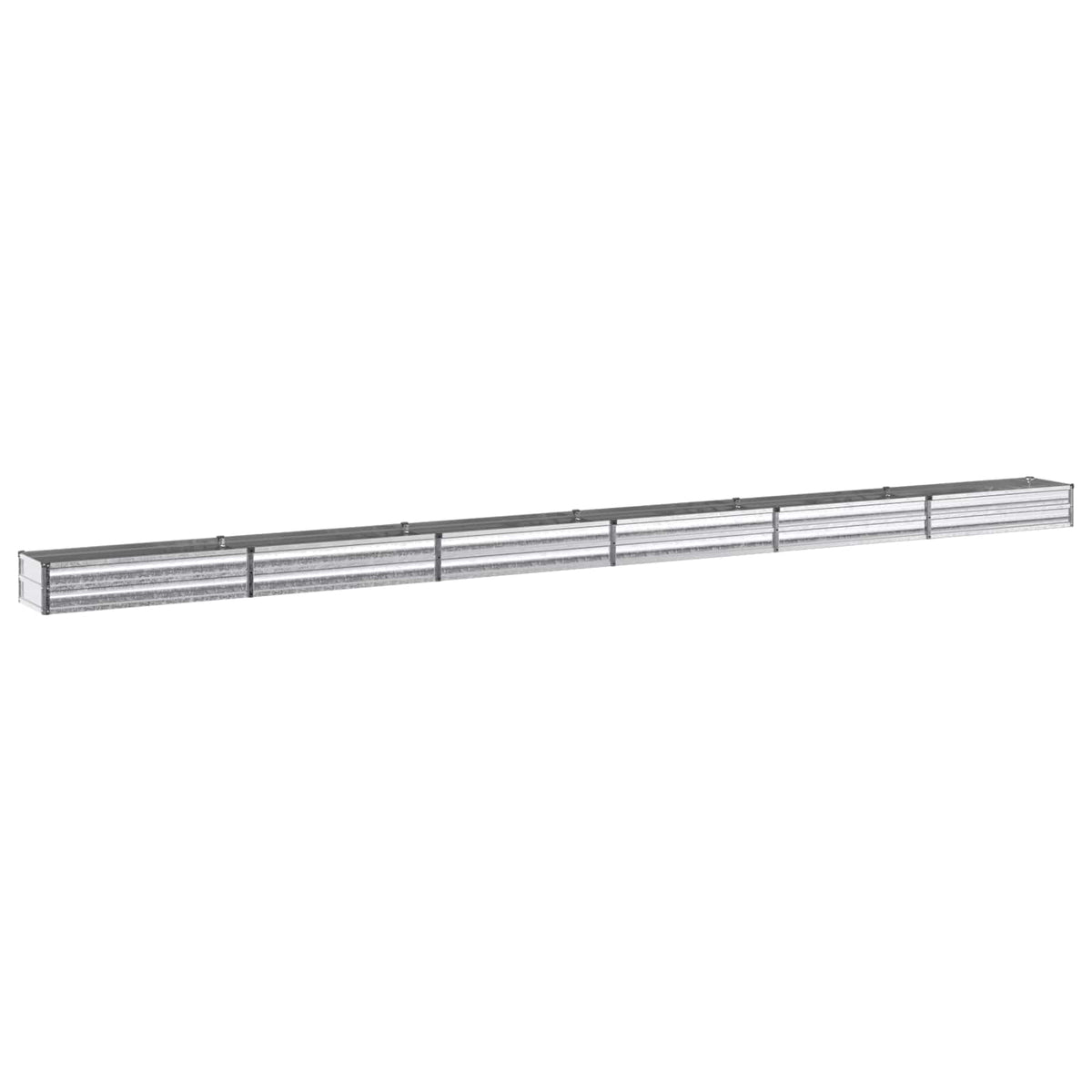 vidaXL Raised Garden Bed Silver 600 x 40 x 24 cm galvanized 2
