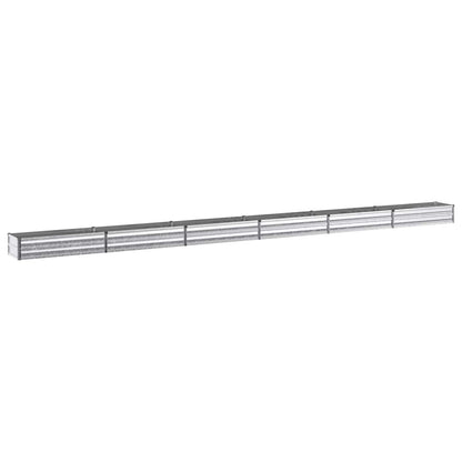 vidaXL Raised Garden Bed Silver 600 x 40 x 24 cm galvanized 2