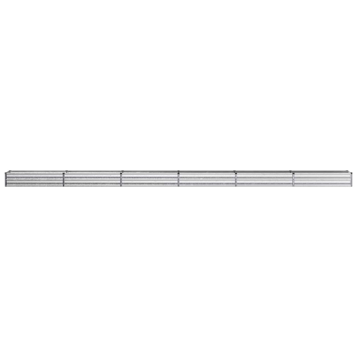 vidaXL Raised Garden Bed Silver 600 x 40 x 24 cm galvanized 3