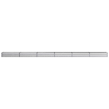 vidaXL Raised Garden Bed Silver 600 x 40 x 24 cm galvanized 3