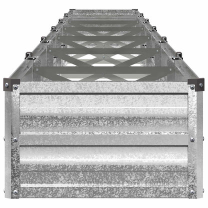 vidaXL Raised Garden Bed Silver 600 x 40 x 24 cm galvanized 4