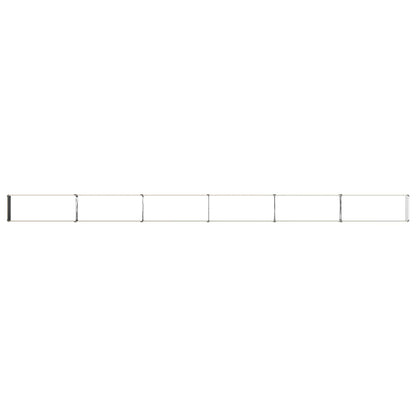 vidaXL Raised Garden Bed Ivory 600 x 40 x 24 cm cold-rolled steel 5