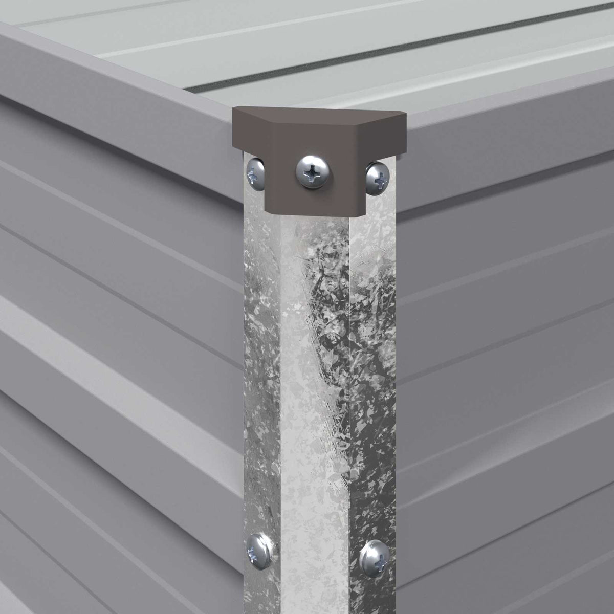 vidaXL Raised Garden Bed Grey 240 x 80 x 55 cm cold-rolled steel 6