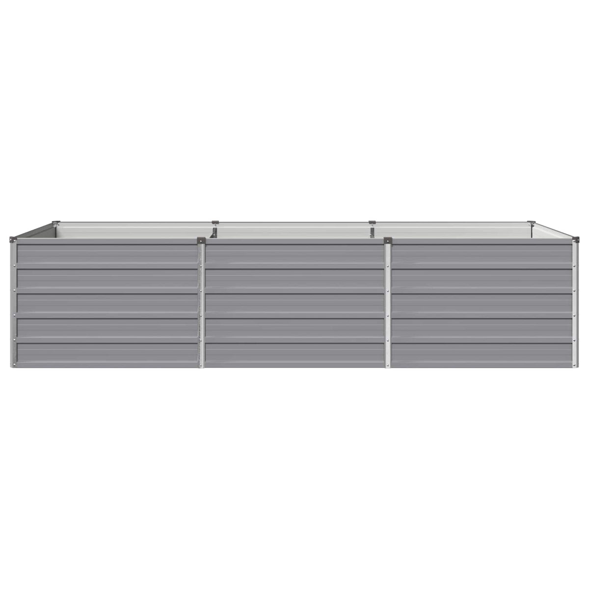 vidaXL Raised Garden Bed Grey 240 x 80 x 55 cm cold-rolled steel 3