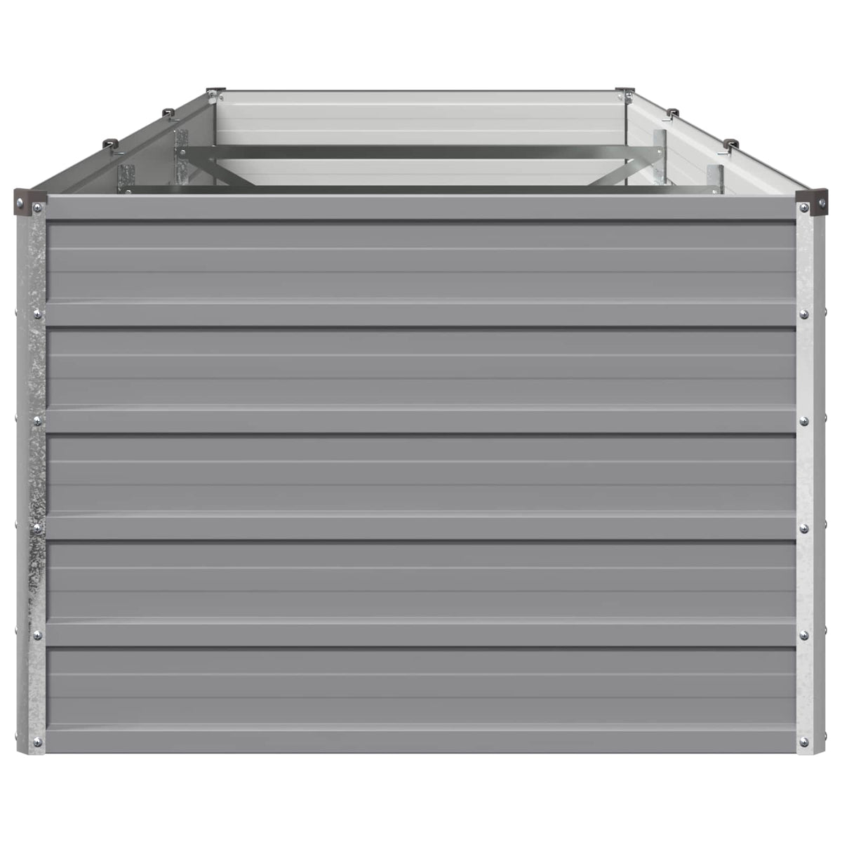 vidaXL Raised Garden Bed Grey 240 x 80 x 55 cm cold-rolled steel 4