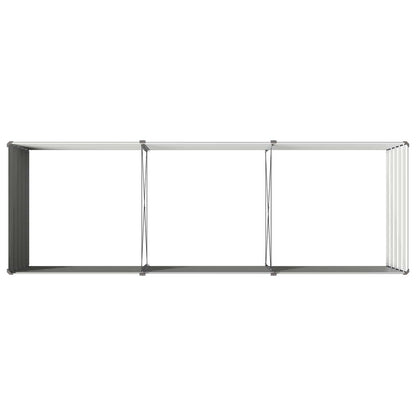 vidaXL Raised Garden Bed Grey 240 x 80 x 55 cm cold-rolled steel 5