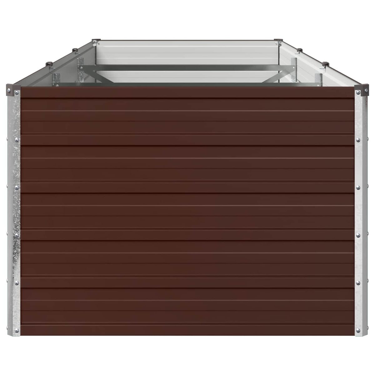 vidaXL Raised Garden Bed Brown 240 x 80 x 55 cm cold-rolled steel 4