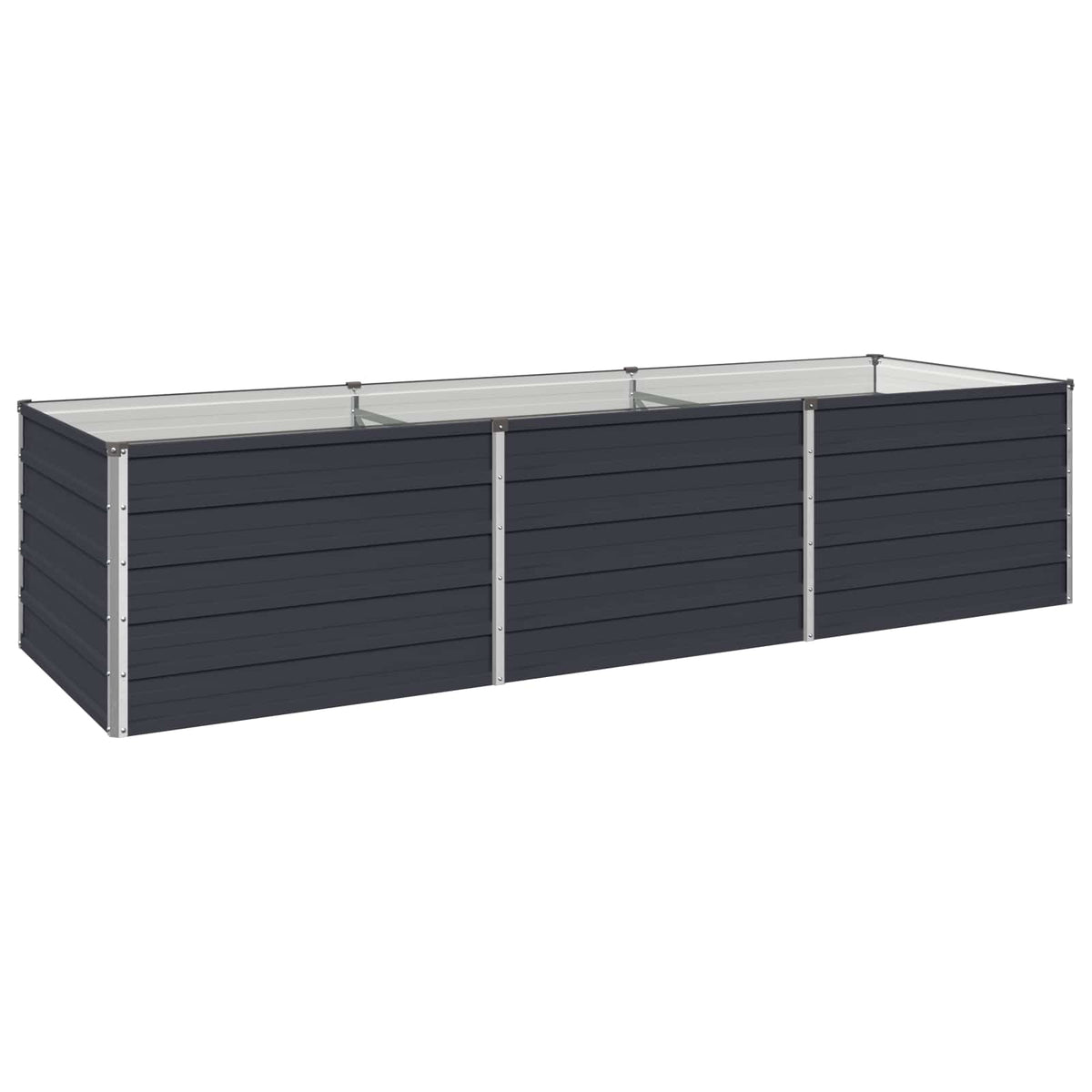 vidaXL Raised Garden Bed Anthracite 240 x 80 x 55 cm cold-rolled steel 2