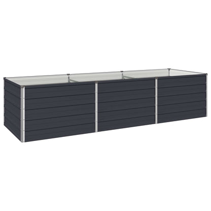 vidaXL Raised Garden Bed Anthracite 240 x 80 x 55 cm cold-rolled steel 2