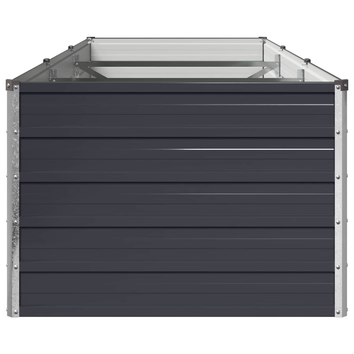 vidaXL Raised Garden Bed Anthracite 240 x 80 x 55 cm cold-rolled steel 4