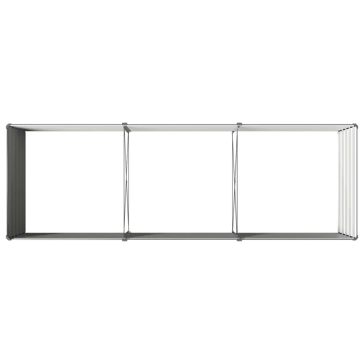 vidaXL Raised Garden Bed Anthracite 240 x 80 x 55 cm cold-rolled steel 5