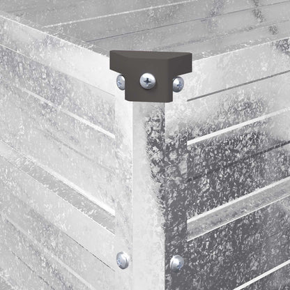 vidaXL Raised Garden Bed Silver 240 x 80 x 55 cm galvanized 6